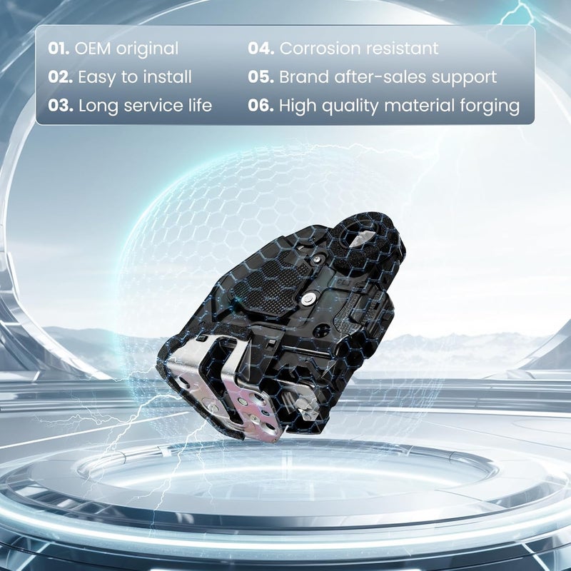 SYKRSS 931-405 قفل باب كهربائي خلفي يسار متوافق مع لكزس ES300h، ES350، GS F، GS200t، GS450h، GX460؛ متوافق مع تويوتا 4Runner، كامري، كورولا، هايلاندر، بريوس C V، RAV4، فينزا - Image 2